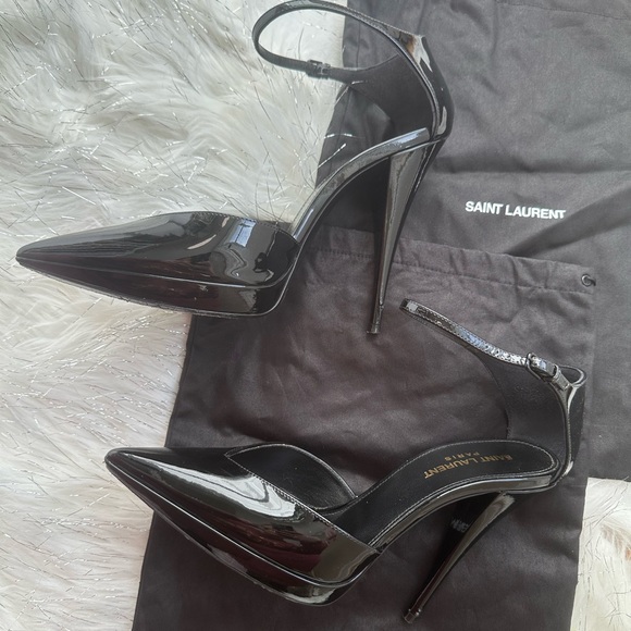 Saint Laurent Women's Black Stiletto Heels - Picture 10 of 13
